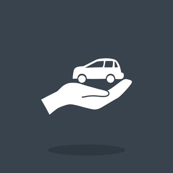 Auto verzekering web pictogram — Stockvector