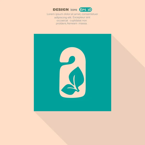 Sprout éco signe icône web — Image vectorielle