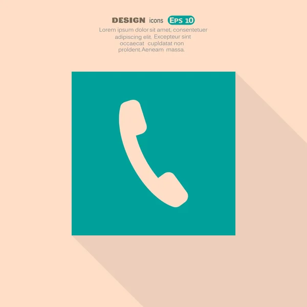 Web telefoonpictogram — Stockvector