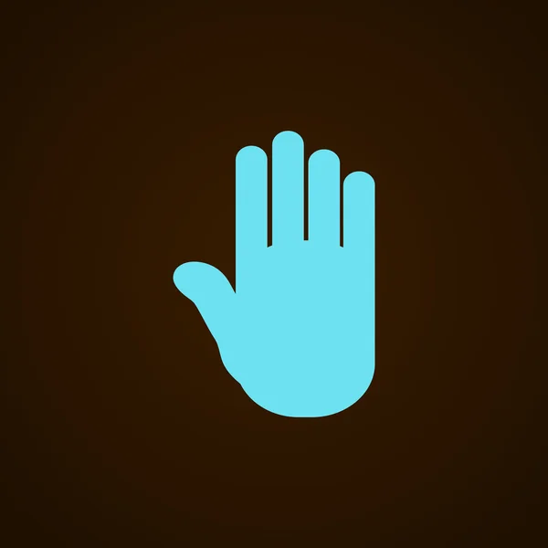 Icono de mano Stop — Vector de stock