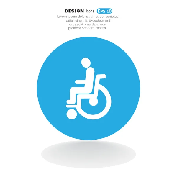 Disabled Web icon — Stock Vector