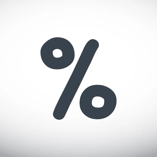 Prozentsatz, Web-Symbol — Stockvektor