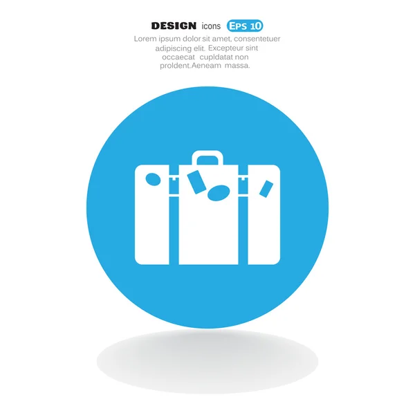 Turist väska ikonen — Stock vektor