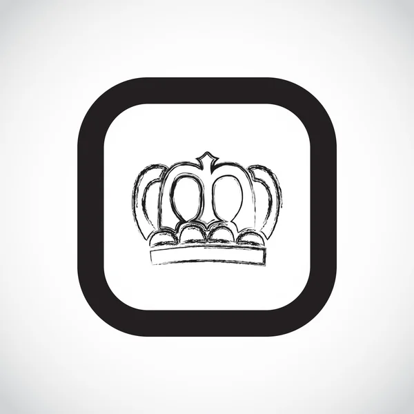 Icono de corona, concepto vip — Vector de stock