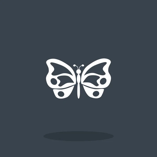 Mariposa icono web — Vector de stock