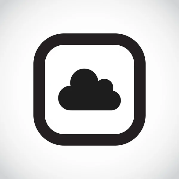 Esquema simple nube web icono — Archivo Imágenes Vectoriales