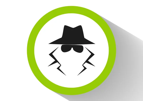 Icono de agente espía anónimo — Vector de stock