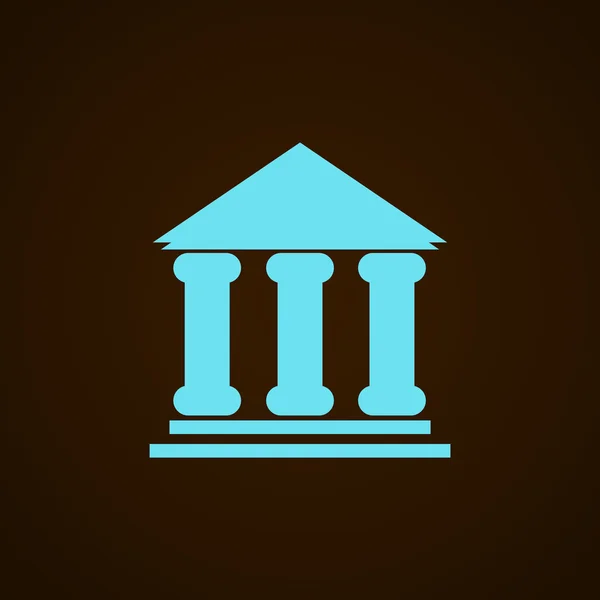 Banque, icône Web — Image vectorielle