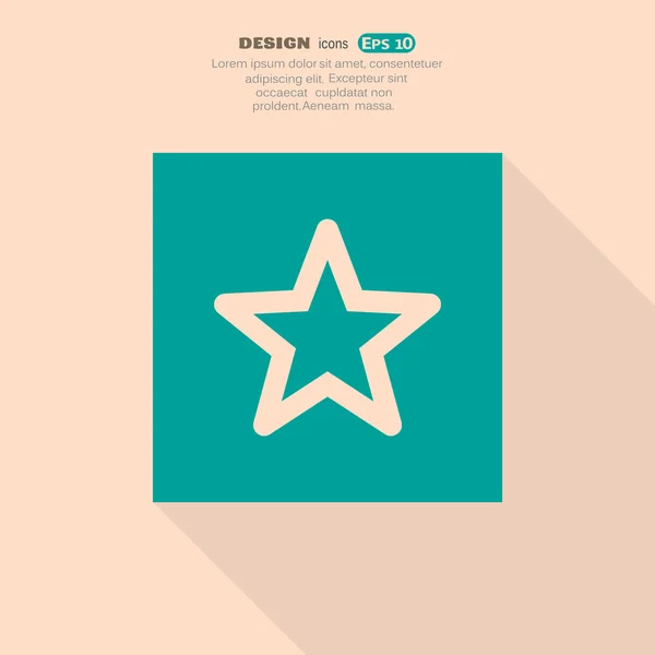 Estrella icono web — Vector de stock