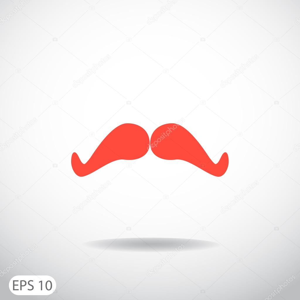 Retro mustache icon