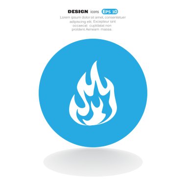 Yangın alevleri web simgesi