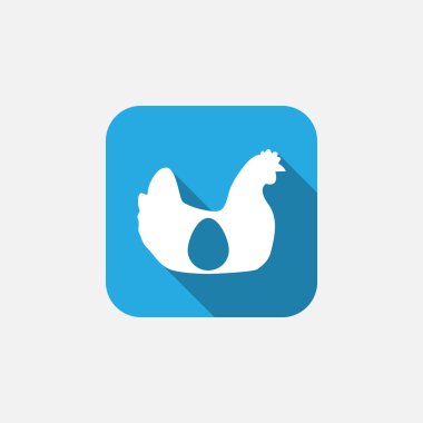 Tavuk yumurta içindeki siluet