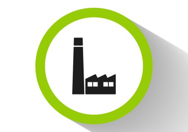 Fabrika binaları web simgesi