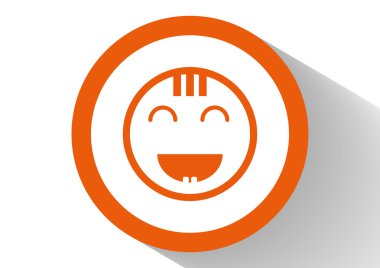 Mutlu bir çocuk yüzü doodle