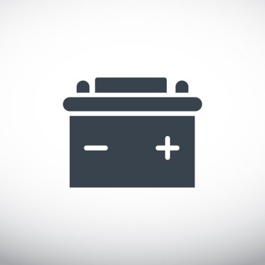 Basit araba pil web simgesi