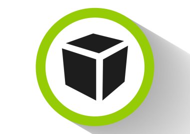 Basit küp web simgesi