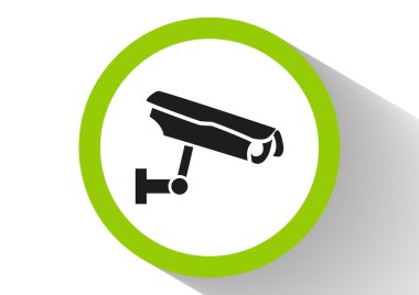 Gözetim kamera basit simgesi