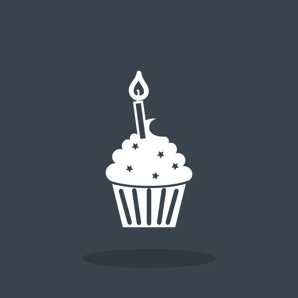 Cupcake web icon — Stock Vector