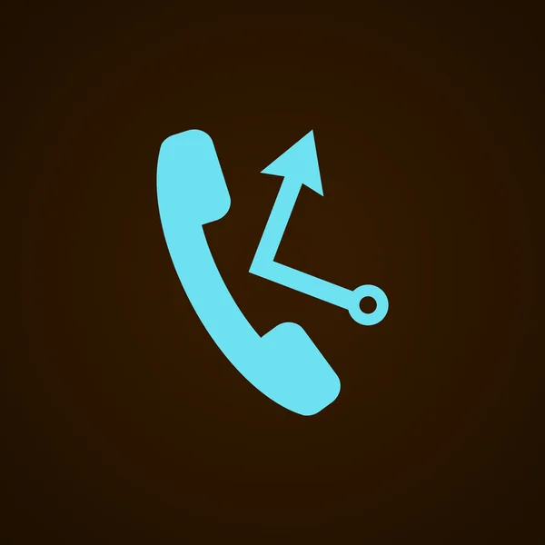 Telefoongesprek web pictogram — Stockvector