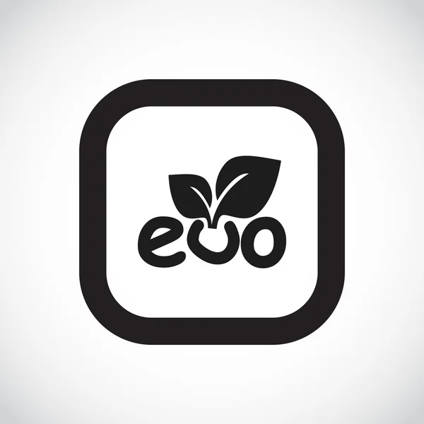 Eco inskrift med blad — Stock vektor