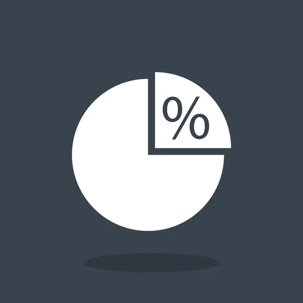 Percentage web pictogram — Stockvector