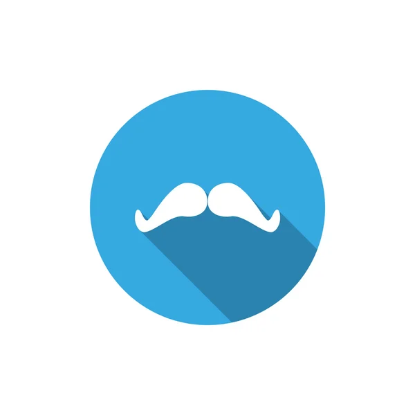 Doodle bigote simple icono web — Vector de stock