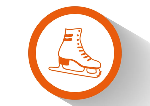 Skate schoen web pictogram — Stockvector