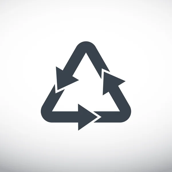 Ikona podepsat zpracování odpadů — Stockový vektor