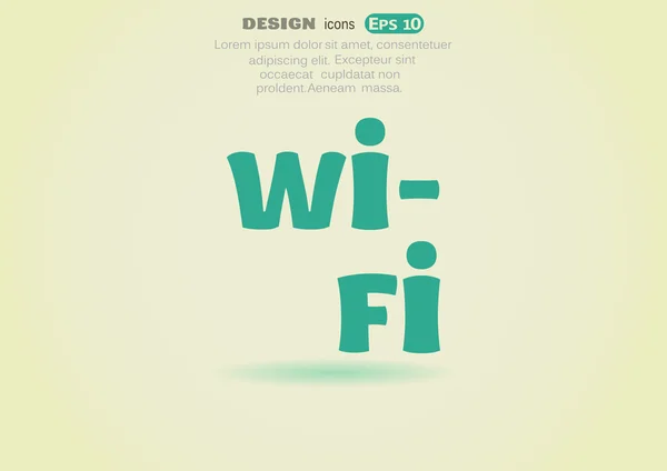 Icona web Wi-Fi — Vettoriale Stock