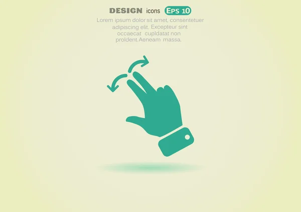 Operatie touch-pictogram — Stockvector