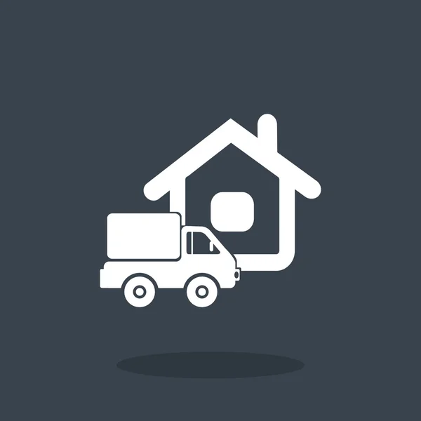 Bestelvrachtwagen pictogram — Stockvector