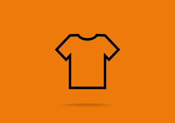 Enkel t-shirt ikon — Stock vektor