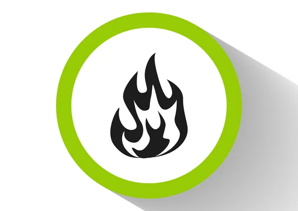 Fire flames web icon — Stock Vector