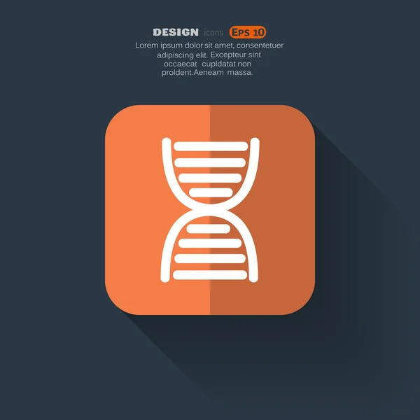 ADN genética icono web — Archivo Imágenes Vectoriales