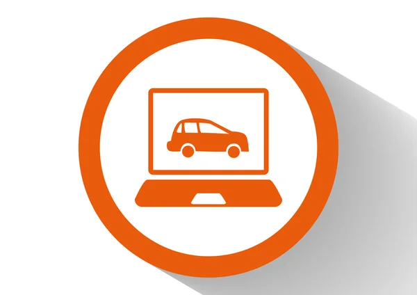 Icono web del coche — Vector de stock