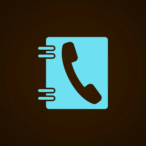 Phone contacts web icon — Stock Vector