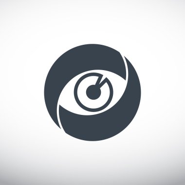 Objektif göz web simgesi