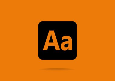 Smartphone alfabe işareti simgesi