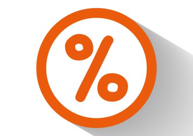 Basit yüzde simgesi simgesi