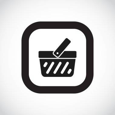 Alışveriş sepeti basit web simgesi