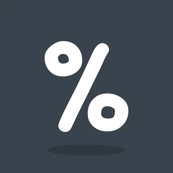 Percentagem, ícone da web — Vetor de Stock