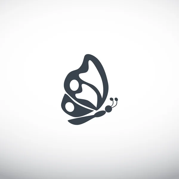 Icône web papillon — Image vectorielle