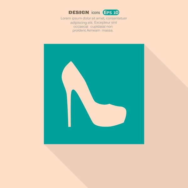 Ikony WWW kobiece buty — Wektor stockowy