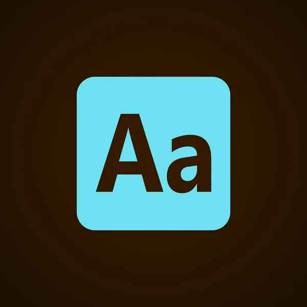 Smartphone alphabet icon — Stock Vector