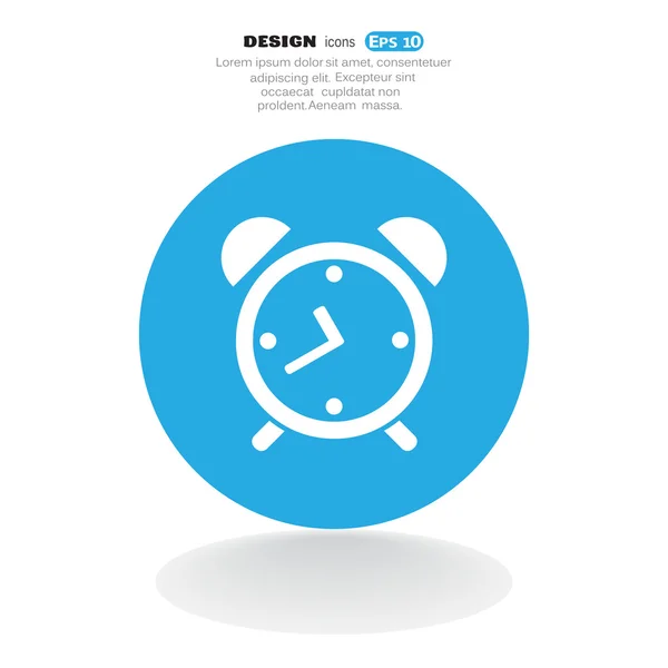 Simple alarm clock icon — Stock Vector