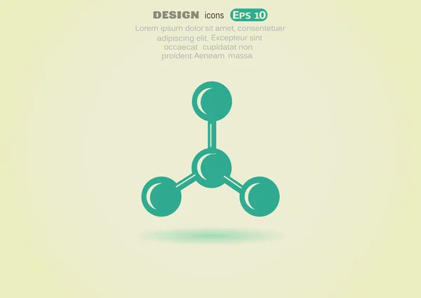 Icono compuesto molecular — Vector de stock