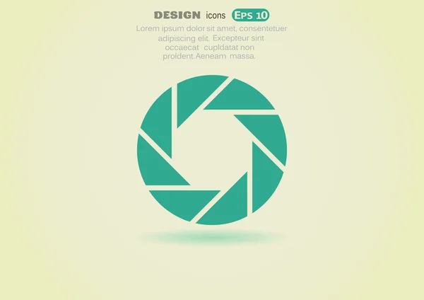 Lente ojo web icono — Vector de stock