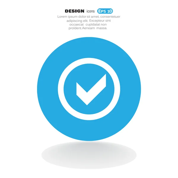 Marca de verificación icono web — Archivo Imágenes Vectoriales