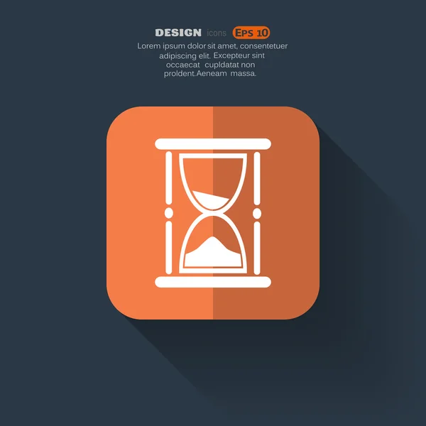 Sanduhr-Websymbol — Stockvektor