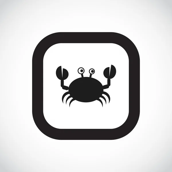 Krab pictogram geïsoleerd — Stockvector